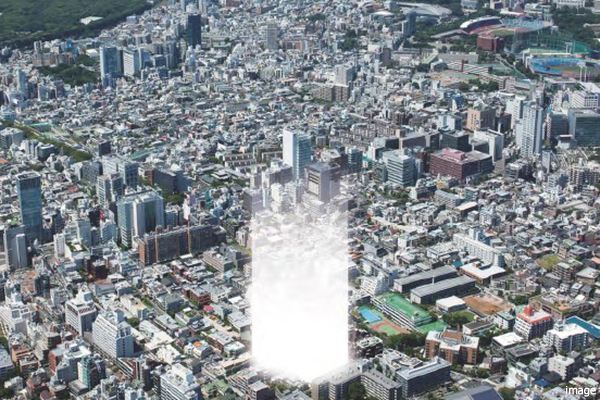 現地航空写真｜ザ・パークハウスグラン南青山